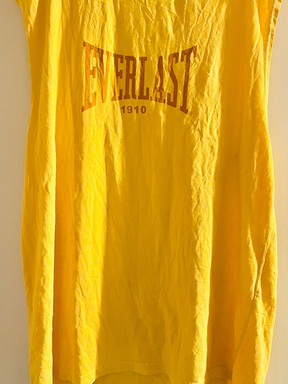 Everlast Bright Yellow Short Sleeve Graphic Tee L